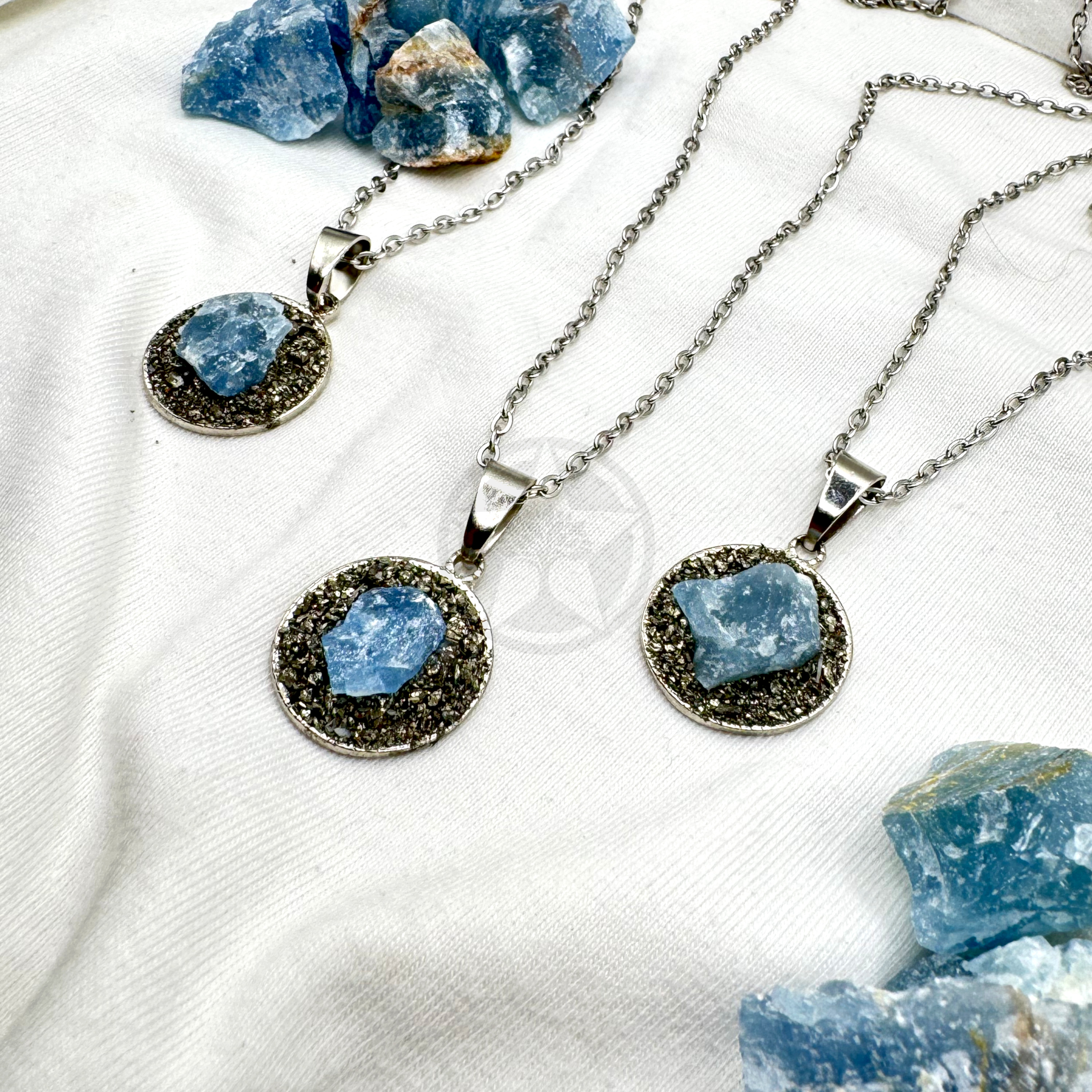 Collar Celestial Onix Cielo Pirita 1
