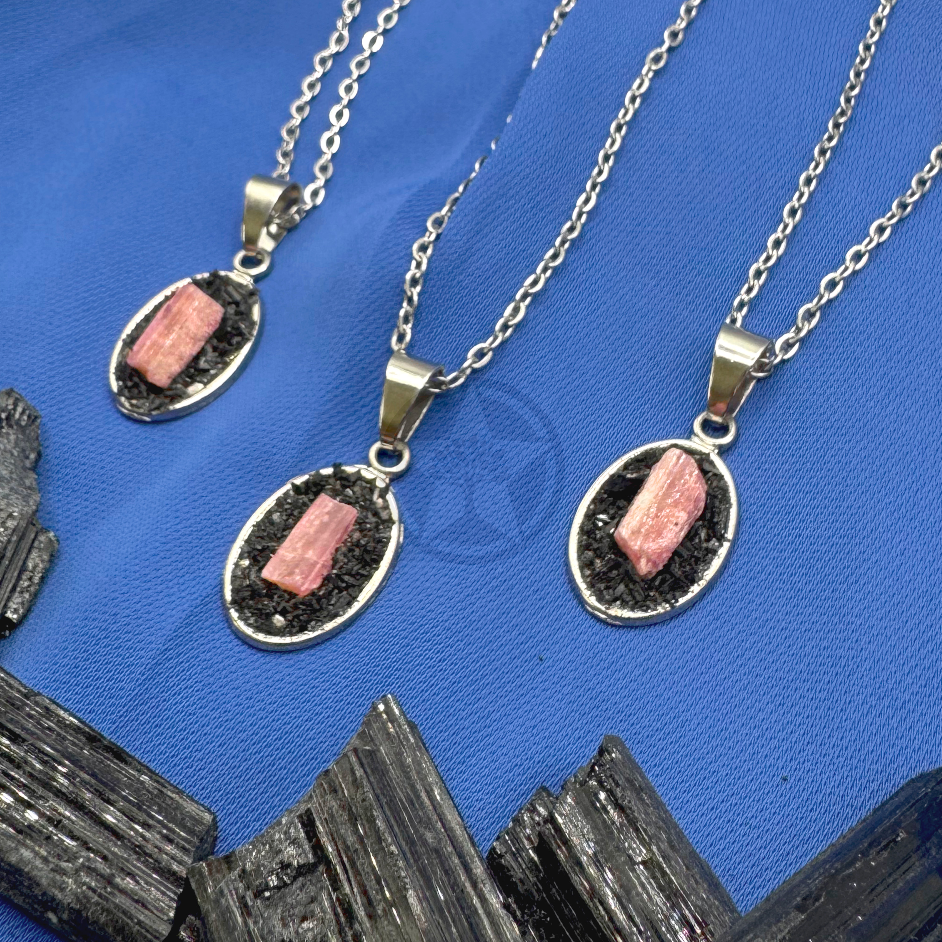 Collar De Paz Turmalina Rosa 1