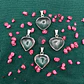 Dije Corazón Cuarzo Cristal Con Virola Mini - Miniatura 1