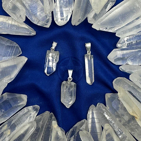 Dije Cuarzo Cristal En Bruto Mini