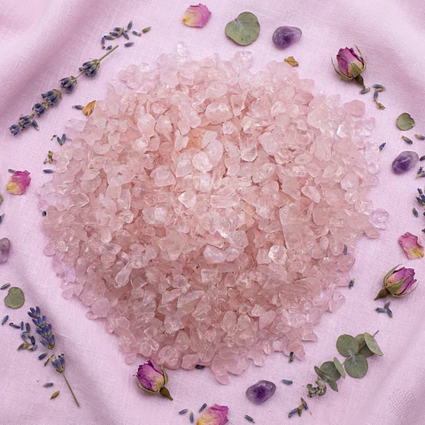 Picadillo Piedra Cuarzo Rosa 100 Gramos