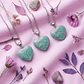 Dije Corazón Amazonita Verde Mini - Miniatura 2