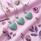 Dije Corazón Amazonita Verde Mini - Miniatura 3