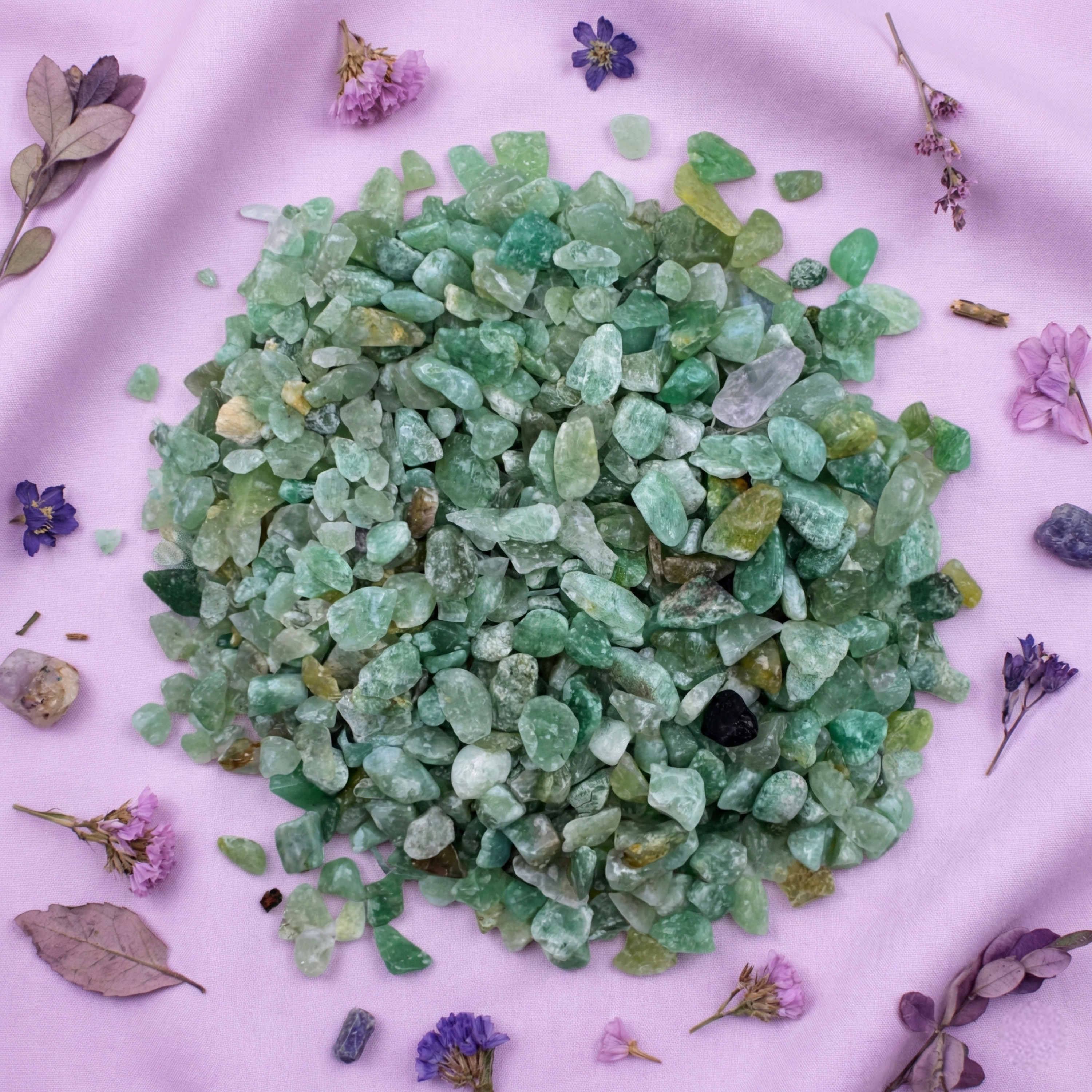 Picadillo Piedra Cuarzo Verde 100 Gramos 1