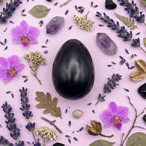 Huevo Yoni De Obsidiana