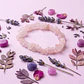 Pulsera Elastizada Piedra Cuarzo Rosa - Miniatura 2