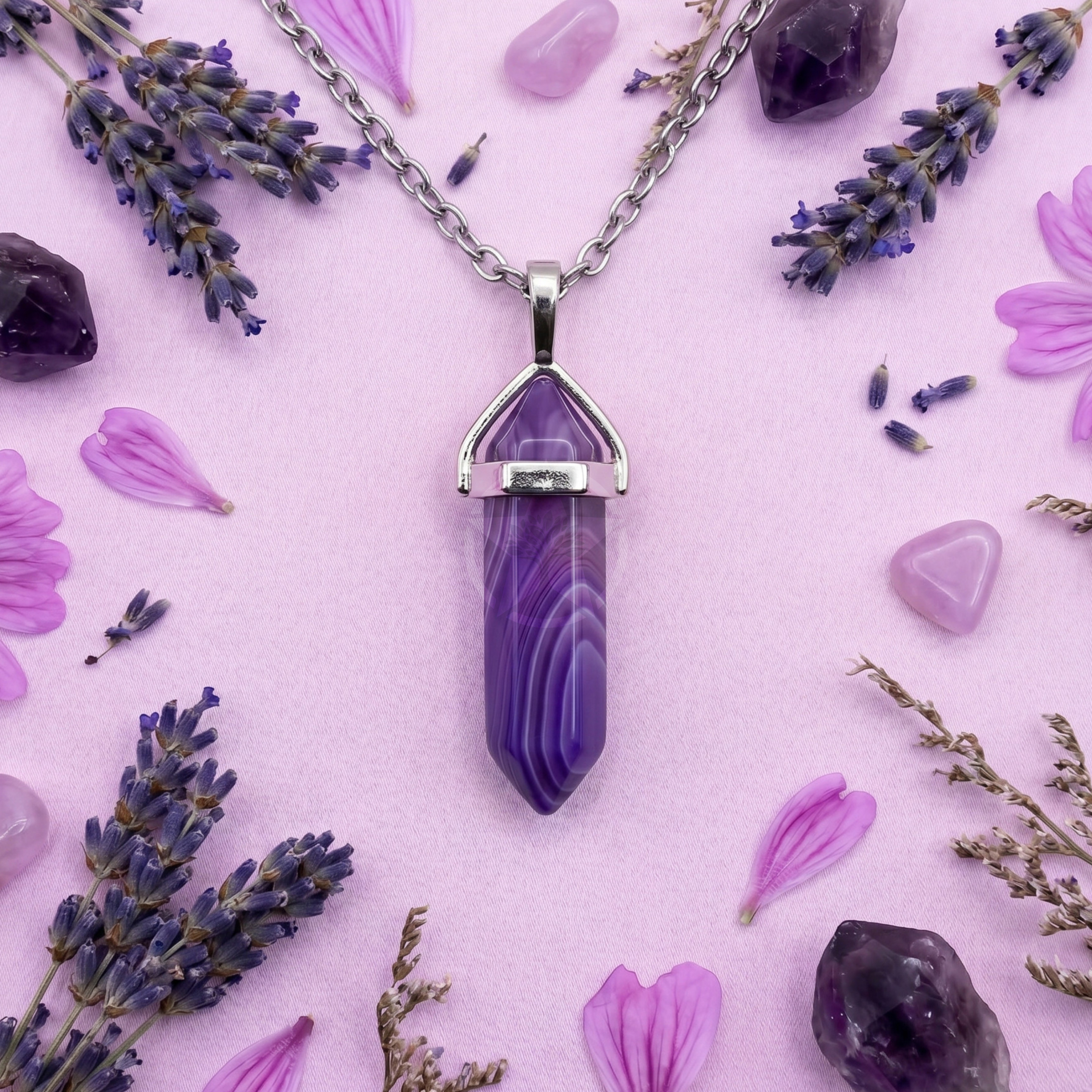 Dije Biterminal De Ágata Violeta 1