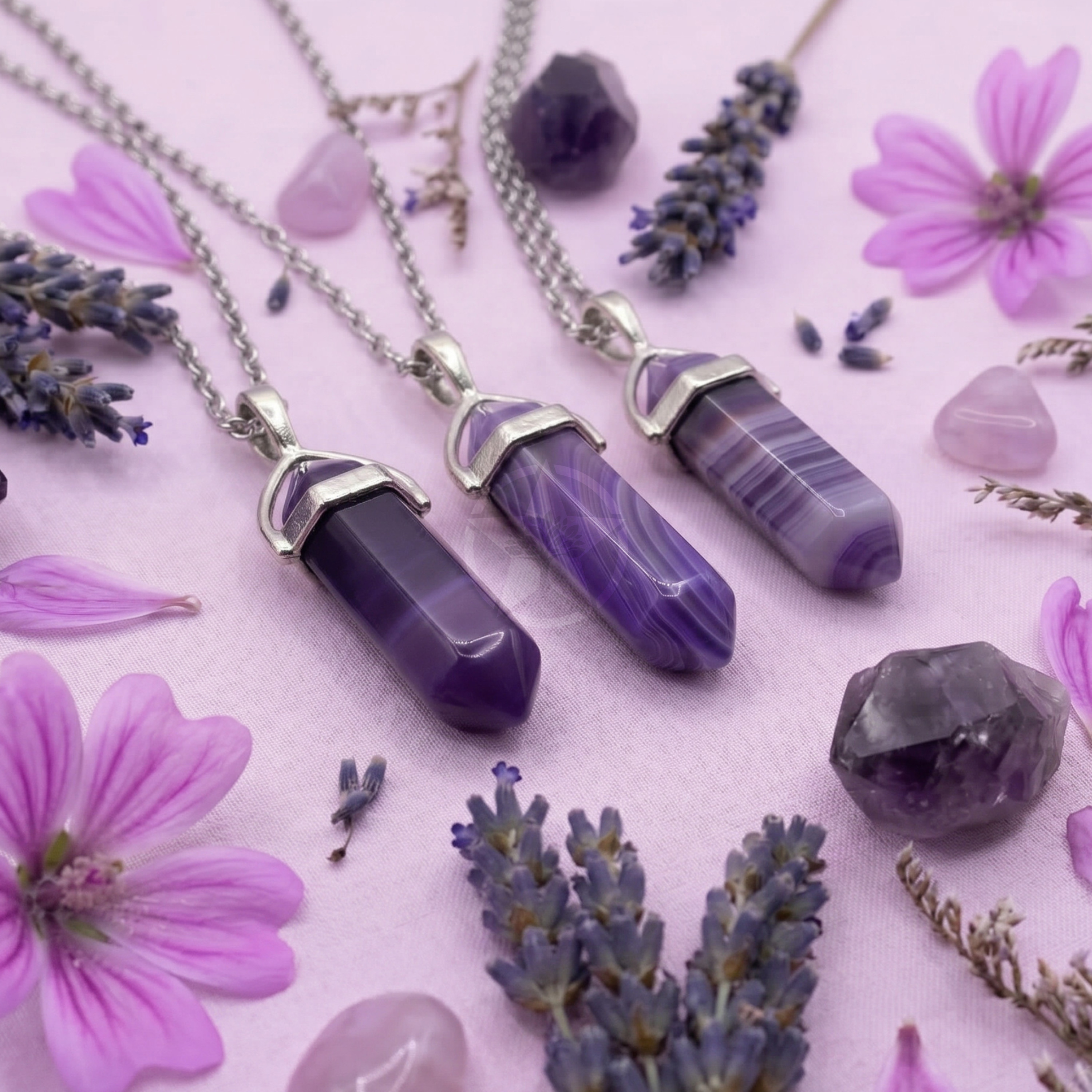 Dije Biterminal De Ágata Violeta 3