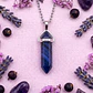 Dije Biterminal De Ágata Azul - Miniatura 1