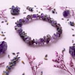 Combo Amatista Dije Y Pulsera - Miniatura 3