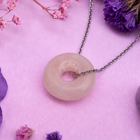 Dije Dona Cuarzo Rosa Mini
