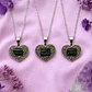 Collar Corazón De Fuerza Turmalina Negra Pirita - Miniatura 2