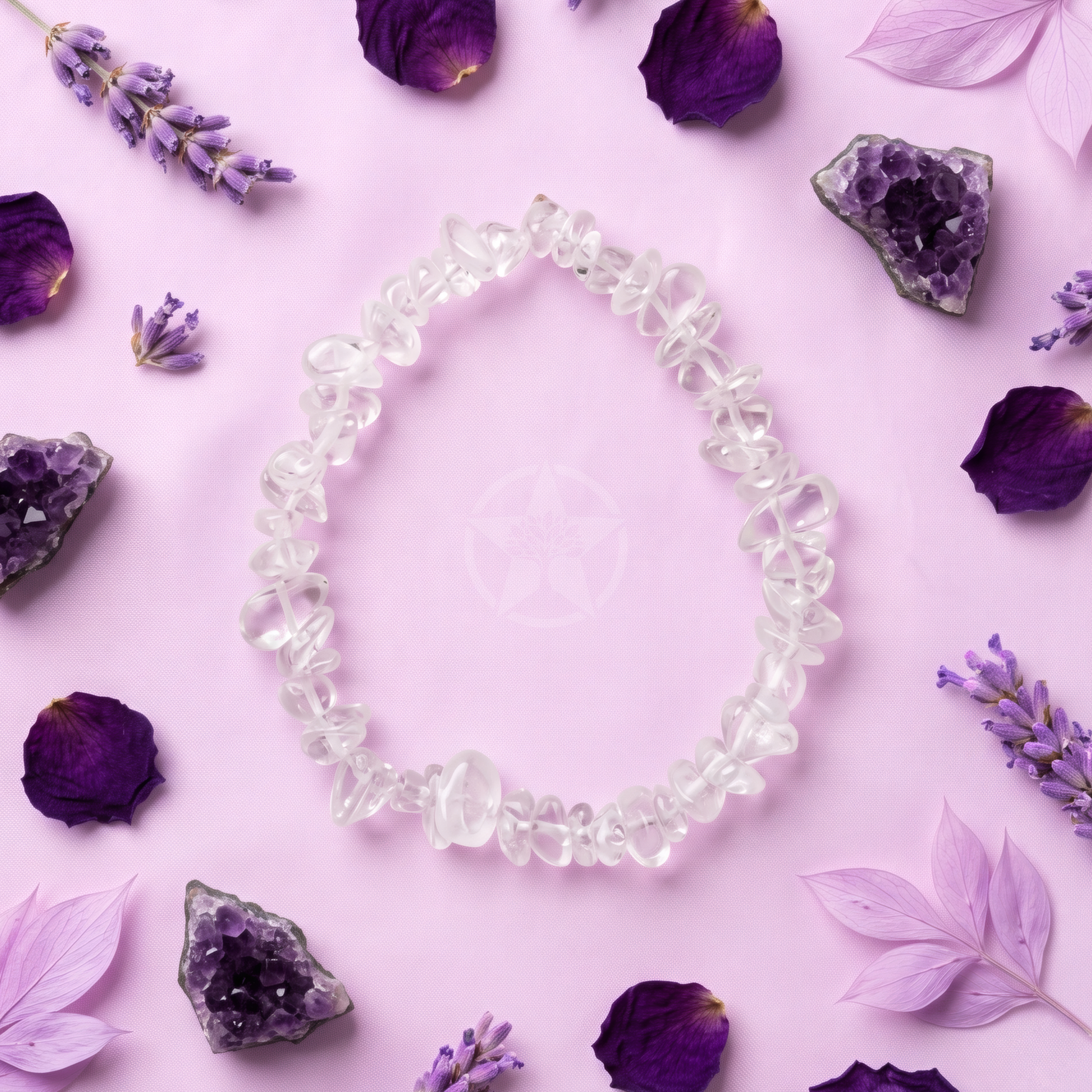 Pulsera Elastizada Cuarzo Cristal 1