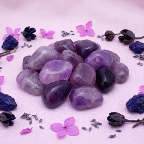 Piedra Amatista Rolada 100 Gramos