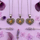 Collar Corazón De Abundancia Citrino Pirita - Miniatura 2