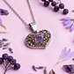 Collar Corazón De Prosperidad Amatista Pirita - Miniatura 1