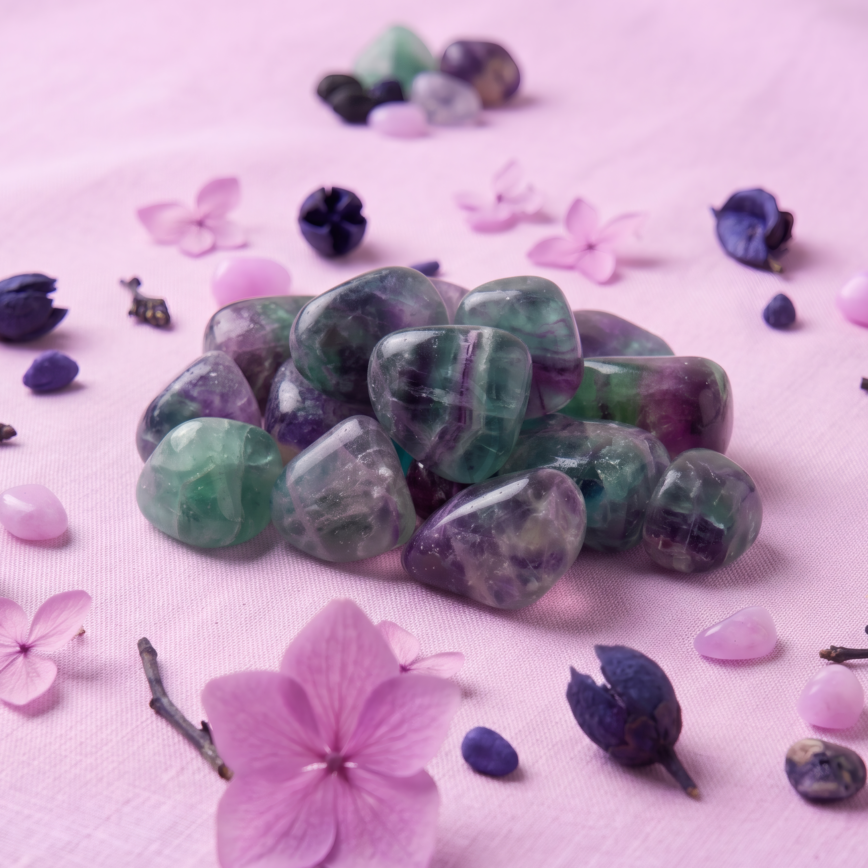 Piedra Fluorita Arcoíris Rolada 3