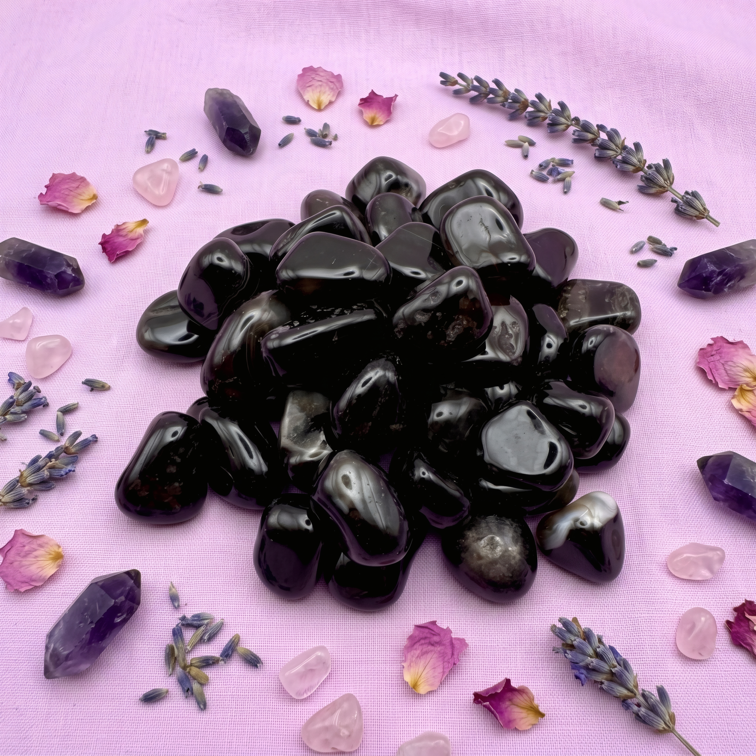 Piedra Ágata Negra Rolada 1