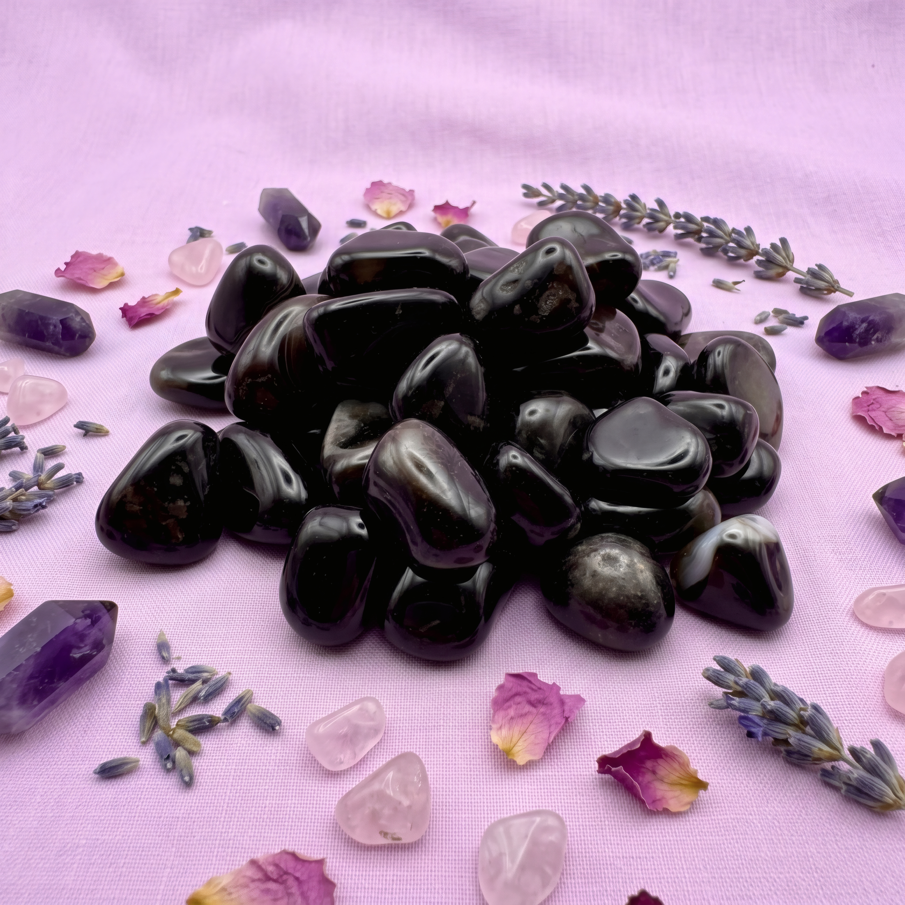 Piedra Ágata Negra Rolada 2