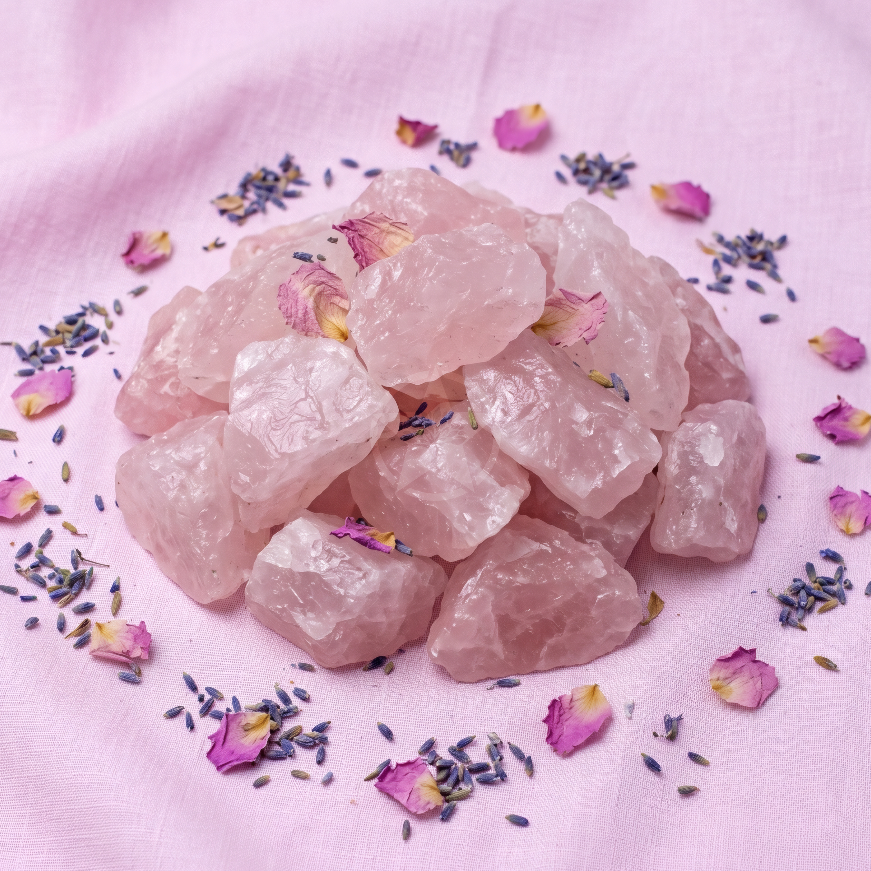 Piedra Cuarzo Rosa En Bruto 1