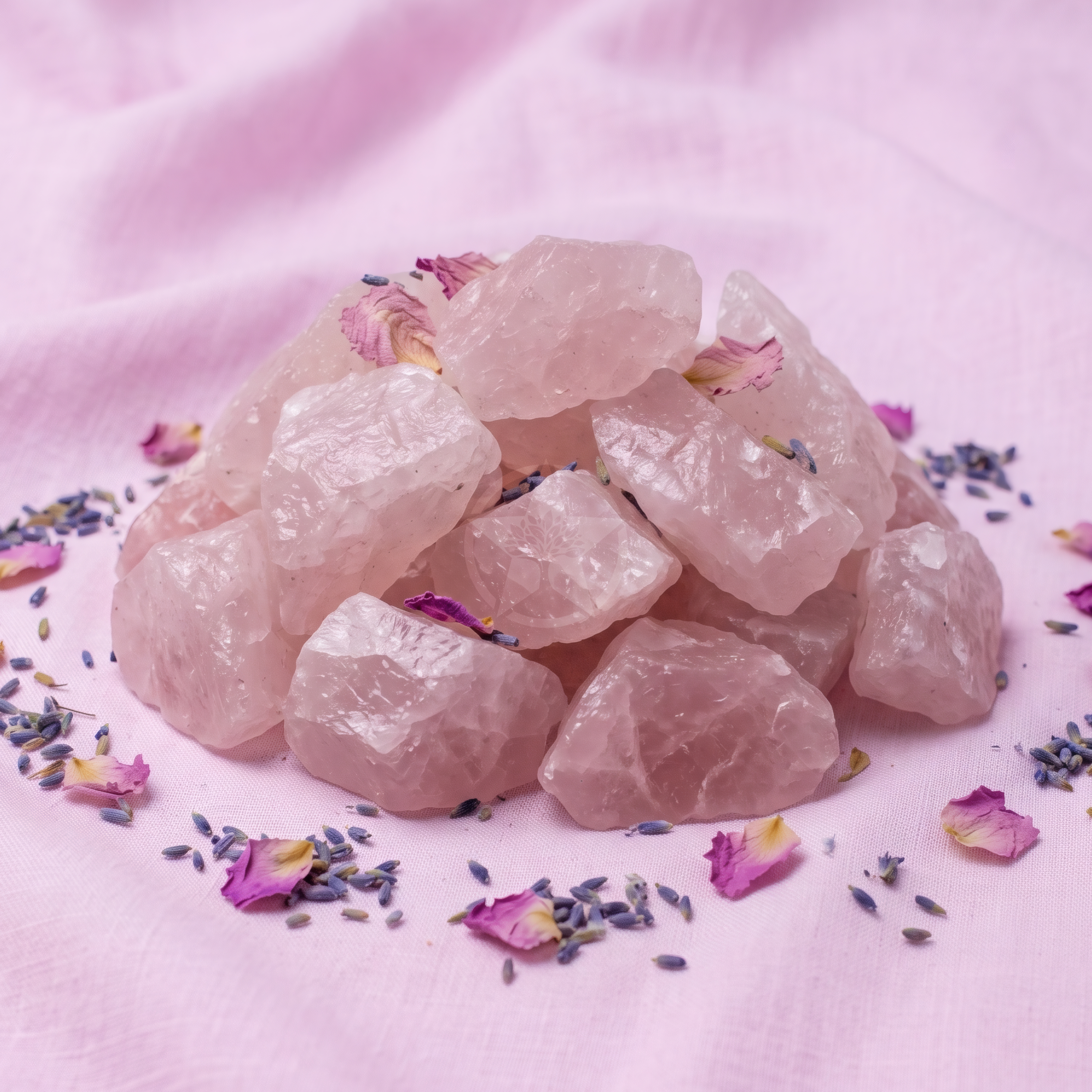 Piedra Cuarzo Rosa En Bruto 2