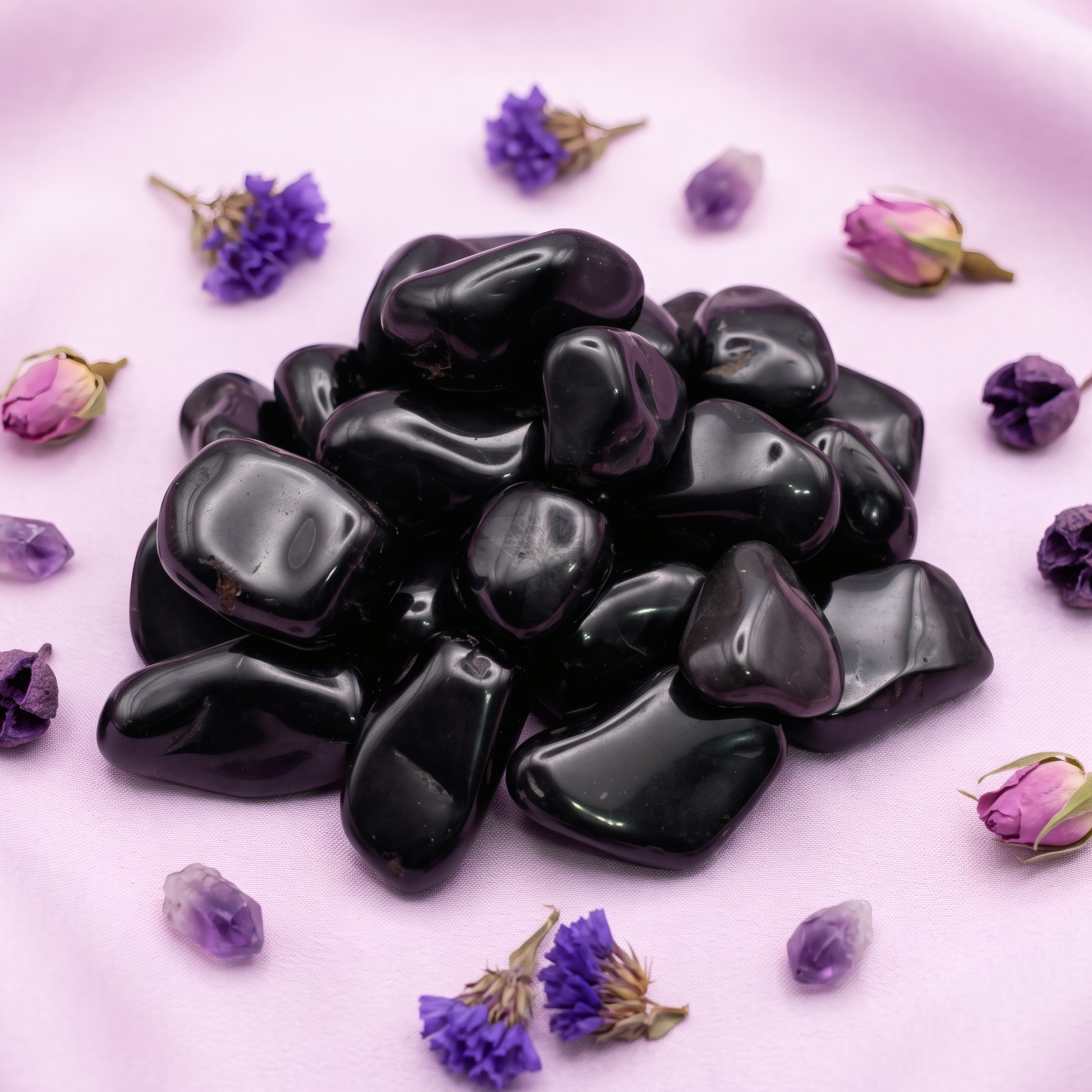 Piedra Onix Negro Rolado 1