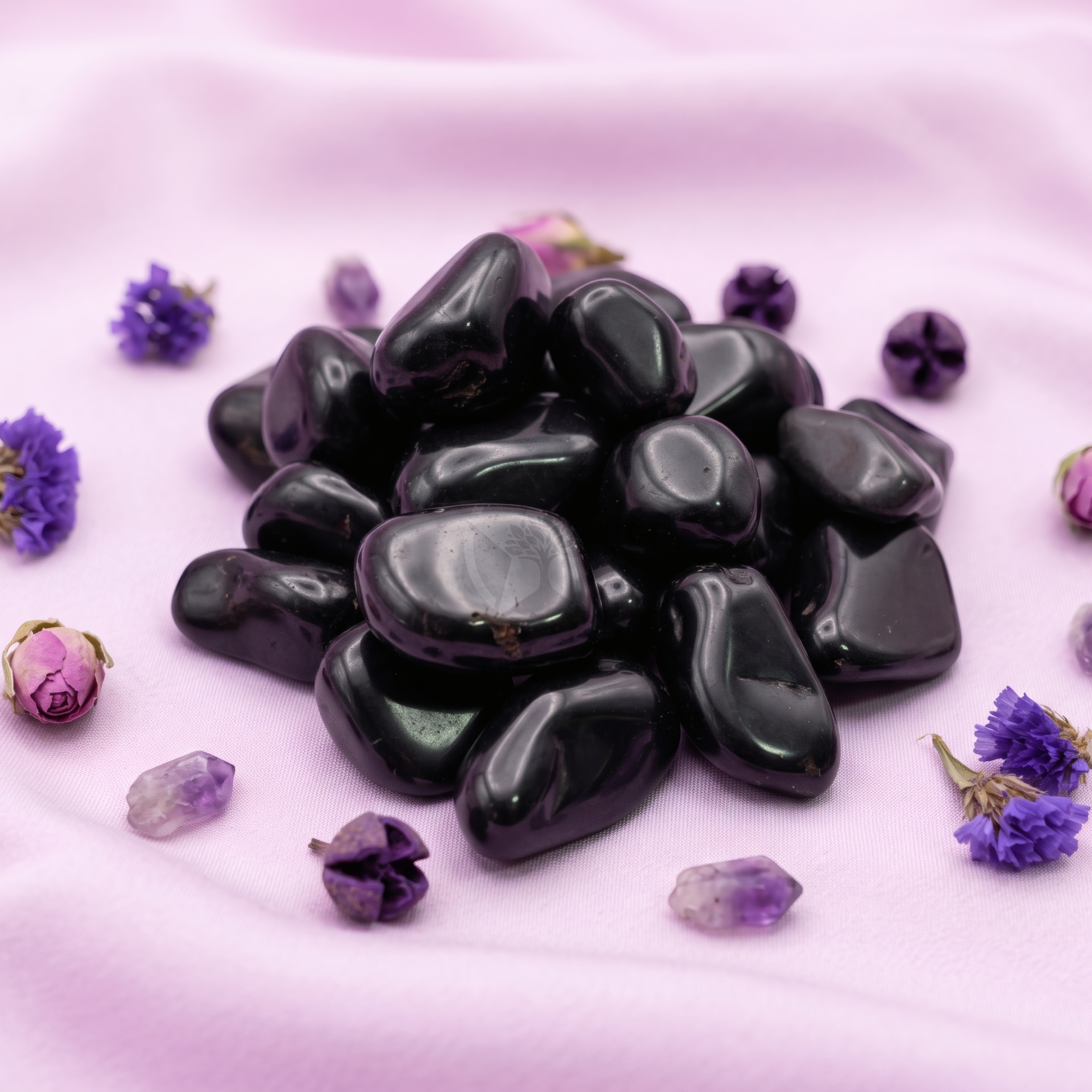 Piedra Onix Negro Rolado 2