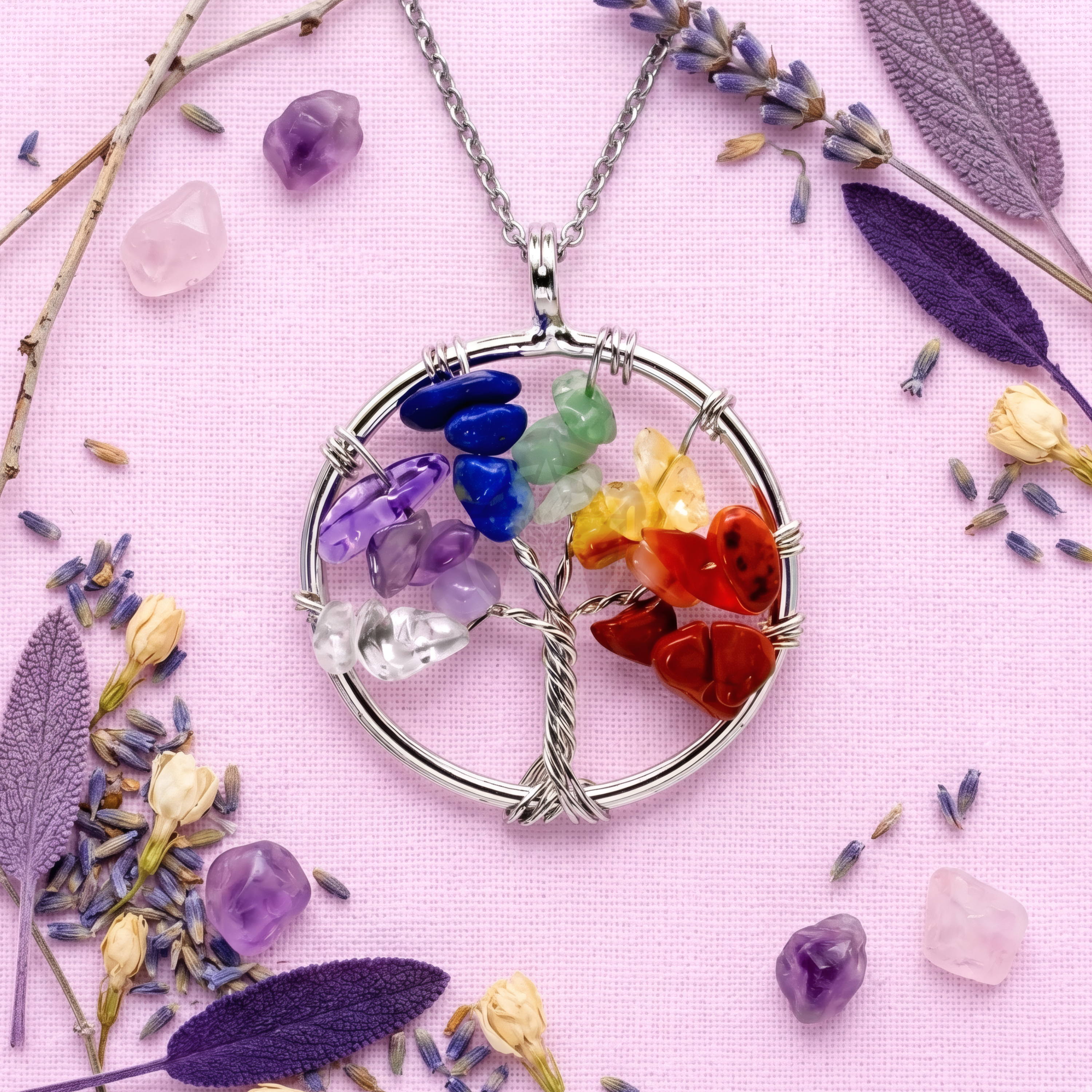 Dije Árbol De La Vida 7 Chakras 1