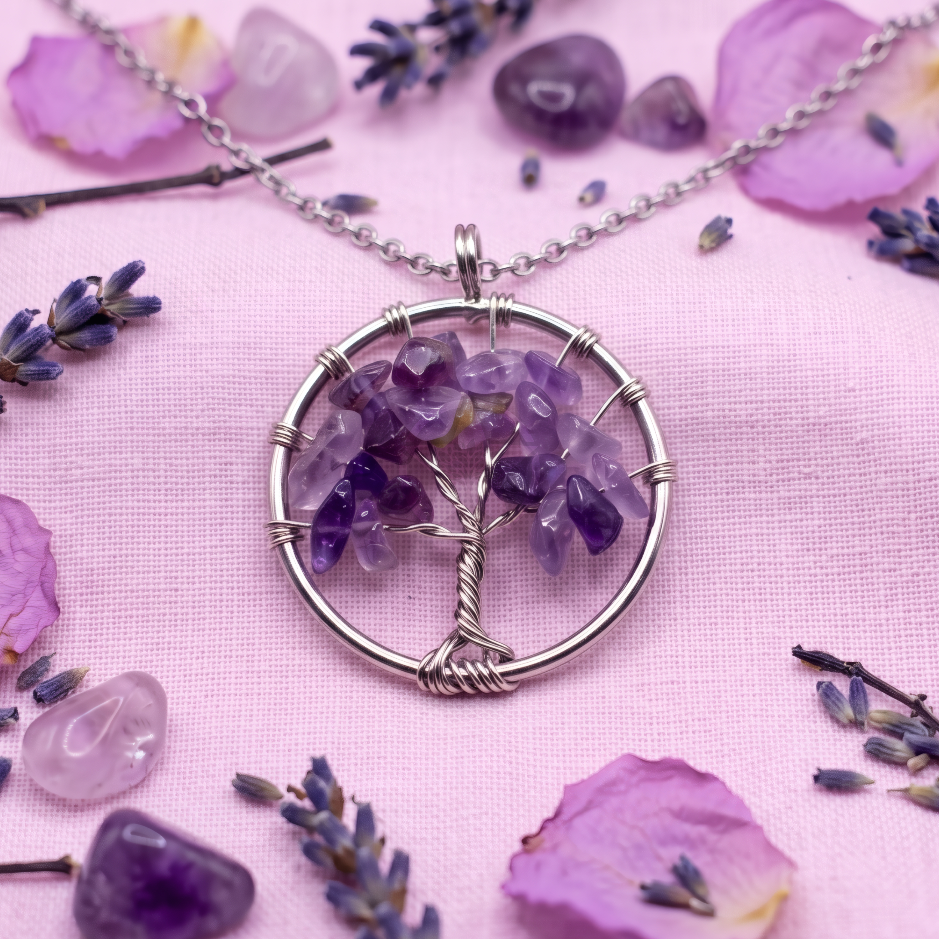 Dije Árbol De La Vida De Amatista 1