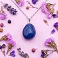 Dije Ágata Azul Rolada - Miniatura 1