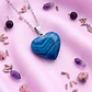 Dije Corazón Ágata Azul Mini - Miniatura 1