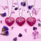Dije Corazón Ágata Rosa Mini - Miniatura 2