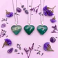 Dije Corazón Ágata Verde Mini - Miniatura 2