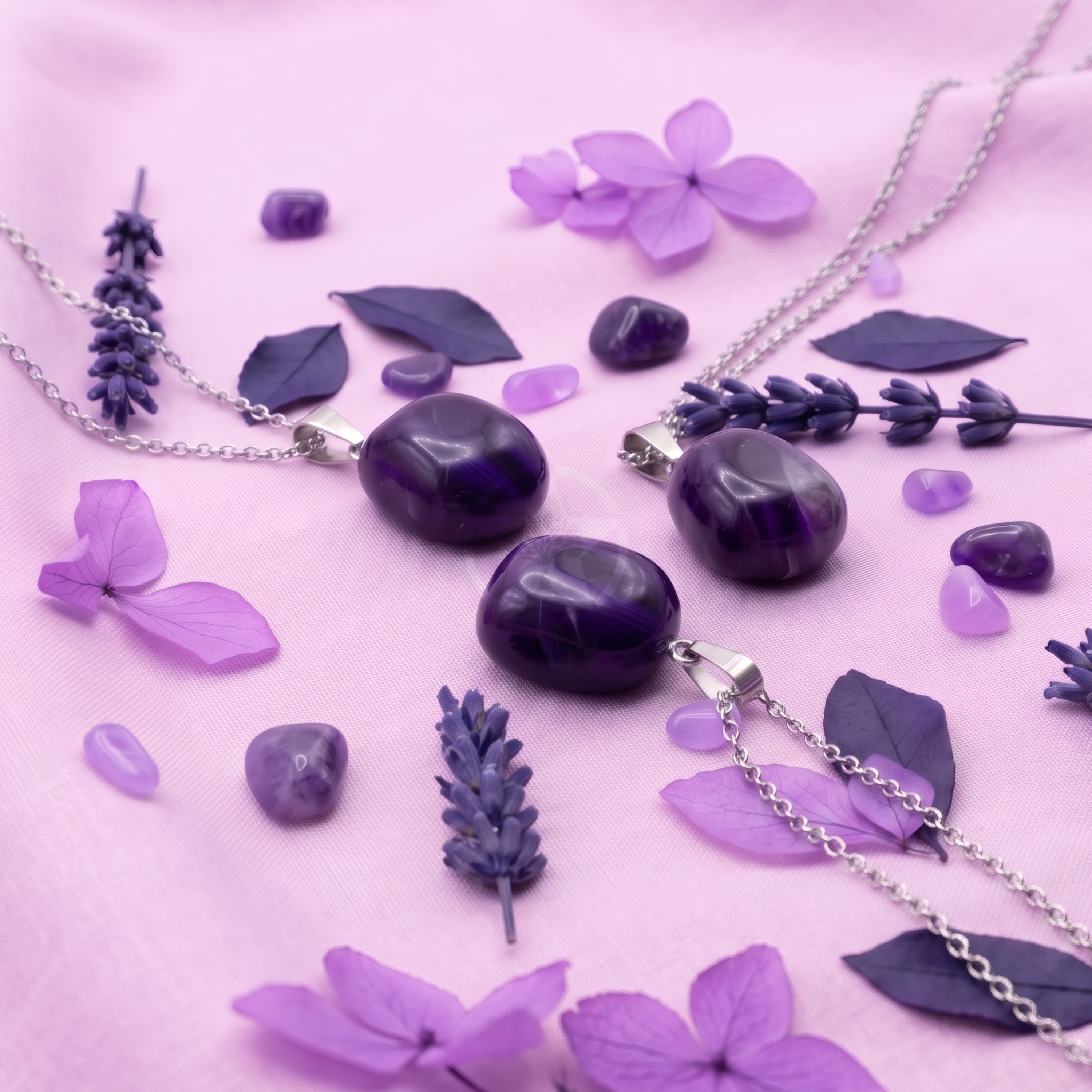 Dije Ágata Violeta Rolada 3