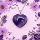 Dije Corazón Ágata Violeta - Miniatura 1
