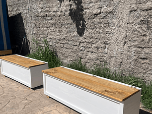 Sofá baúl enmarcado 