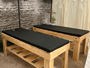 Camilla de masaje nativa más colchoneta con apertura fácil