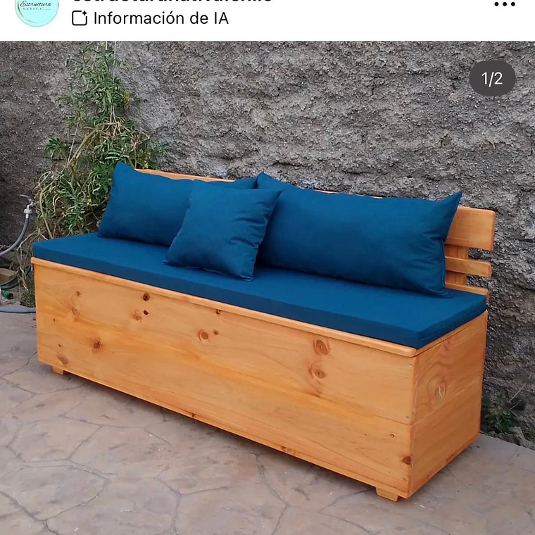 Terraza Baúl más cojineria completa 1