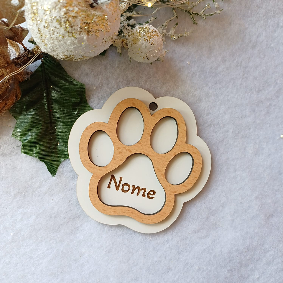 Bola de Natal Personalizada Modelo Cão 1