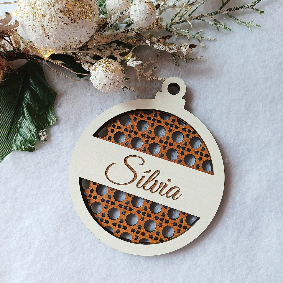 Bola de Natal c/Nome Modelo 7 2