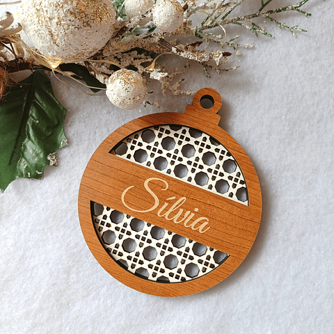 Bola de Natal c/Nome Modelo 8