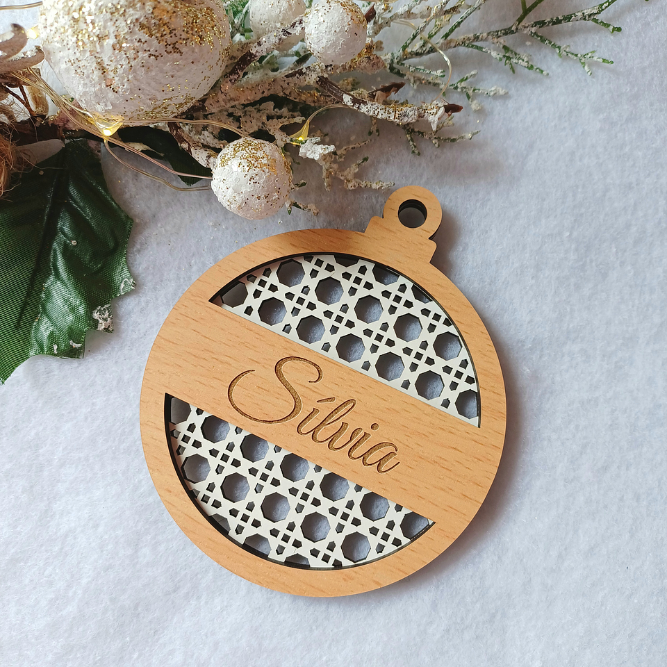 Bola de Natal c/Nome Modelo 8 2