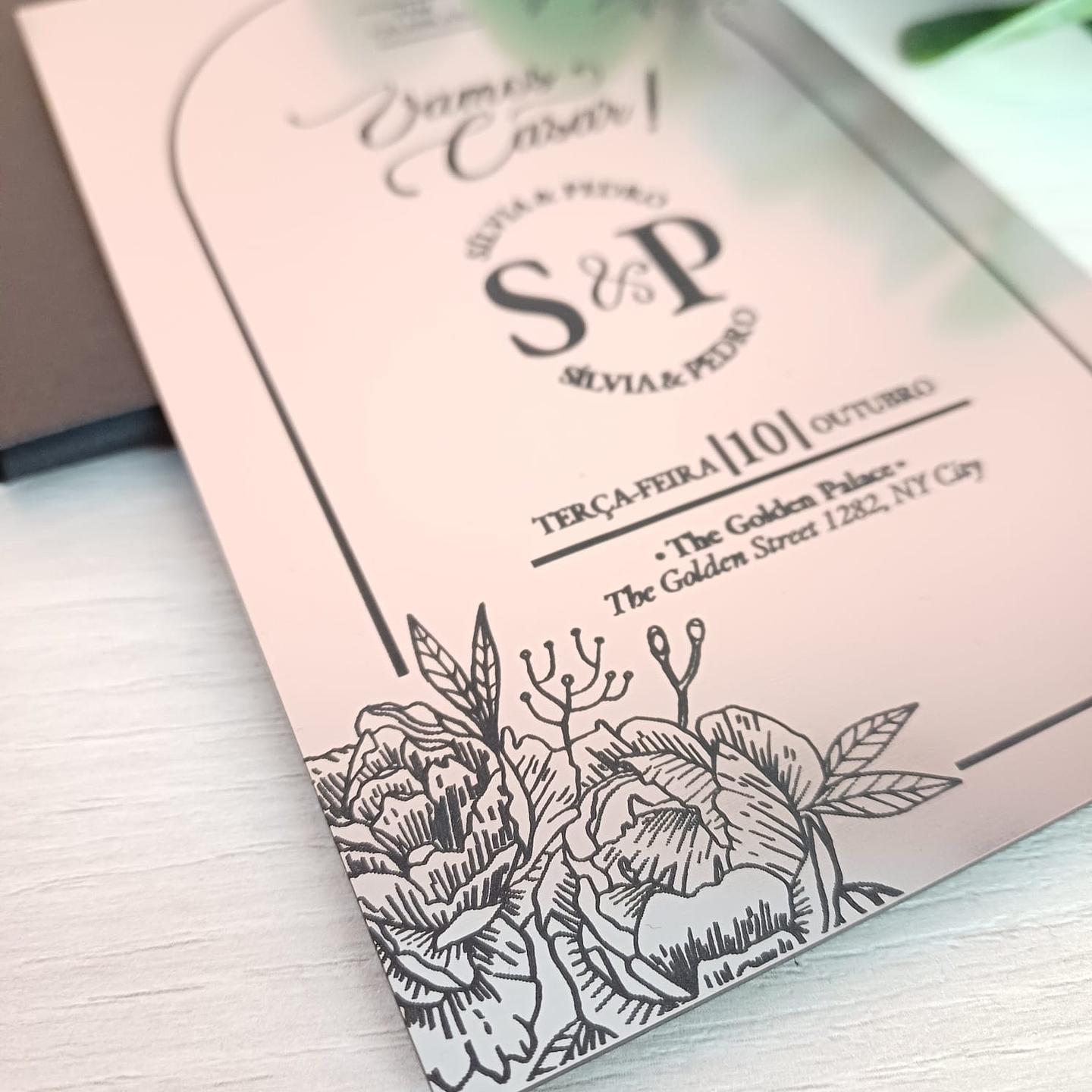 Convite Acrílico Premium 4