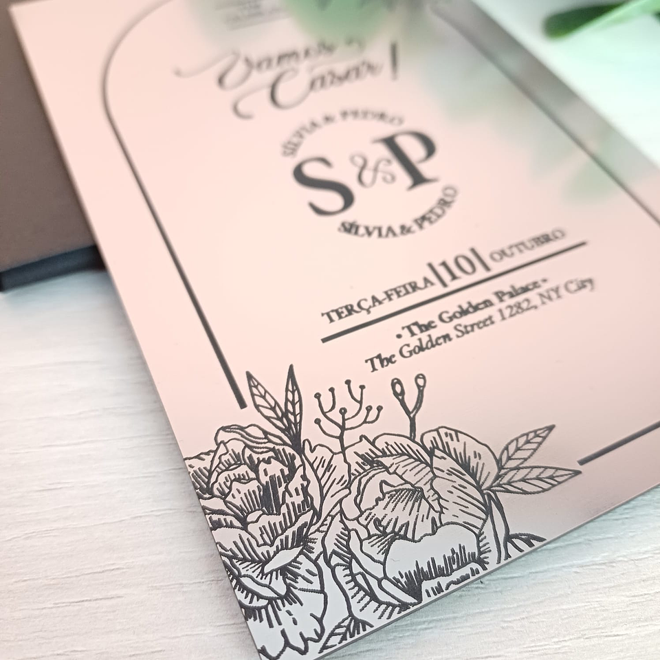 Convite Acrílico Premium 4