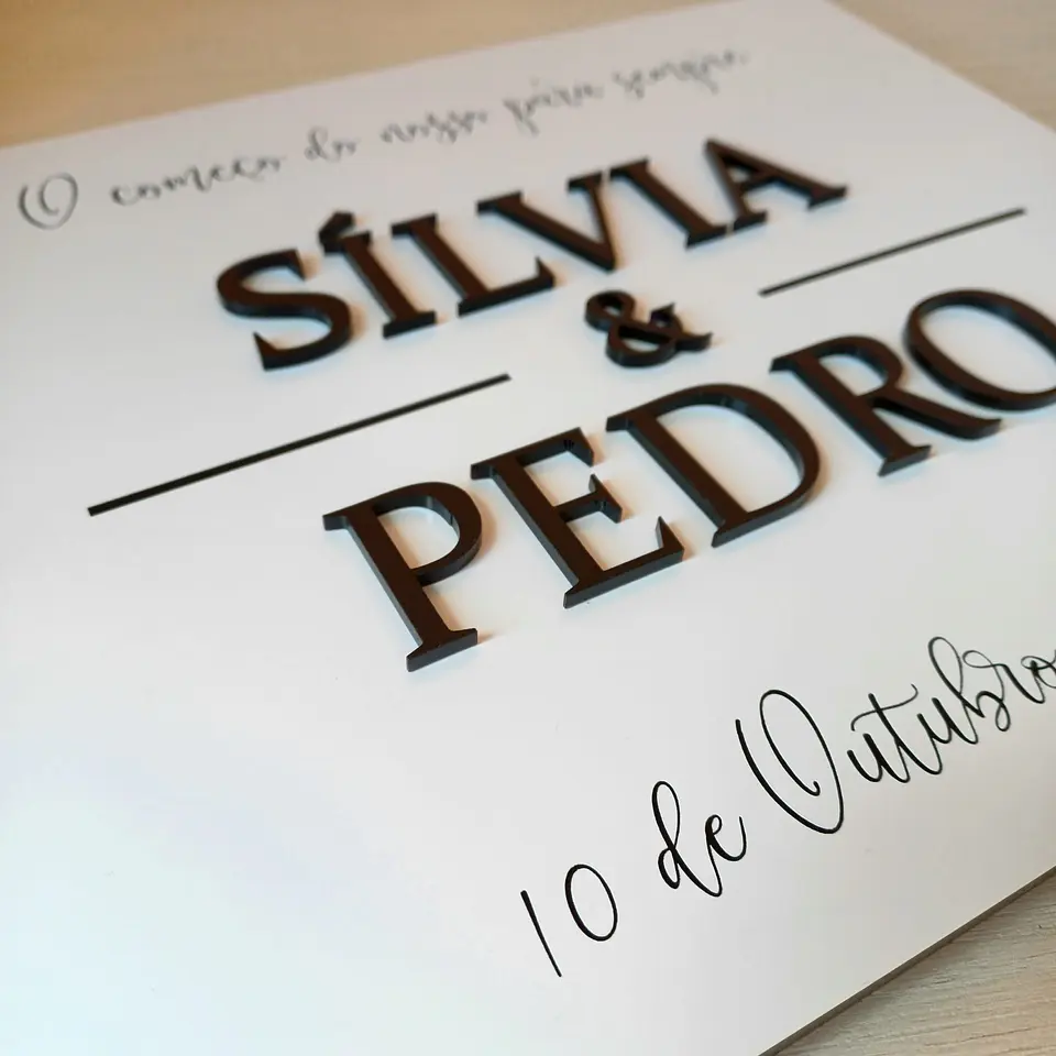 Livro de Honra Acrílico Branco 4