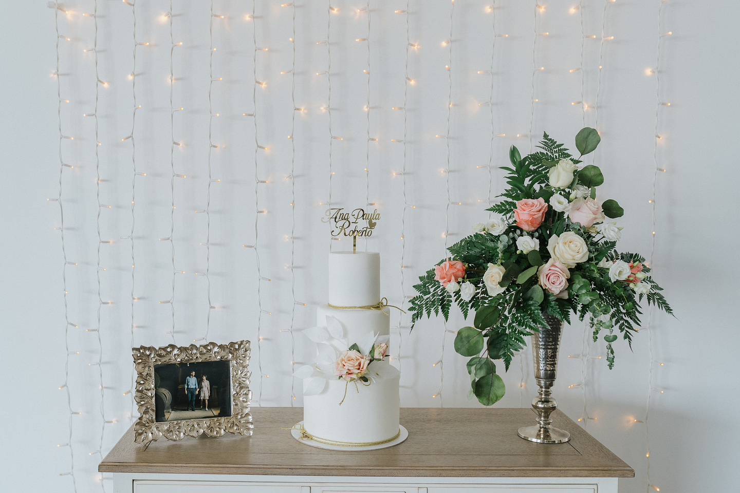 Topper Acrílico Dourado Espelhado 4