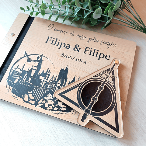 Livro de Honra e Porta alianças (Wizard)