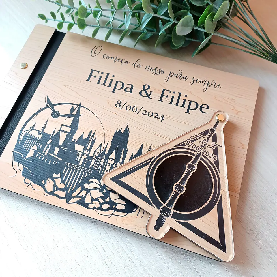 Livro de Honra e Porta alianças (Wizard) 1