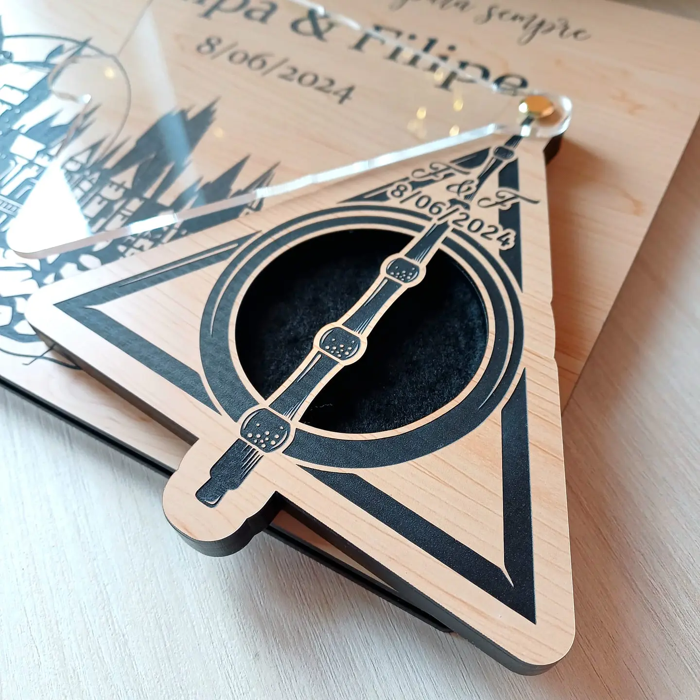 Livro de Honra e Porta alianças (Wizard) 3