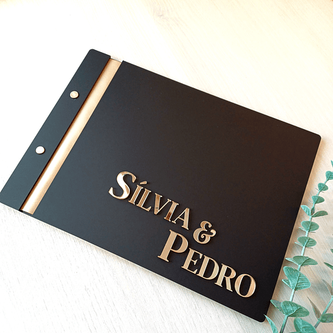 Livro de Honra Acrílico Black Edition